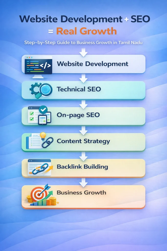 Website development company in Tamil Nadu SEO process from development to business growth